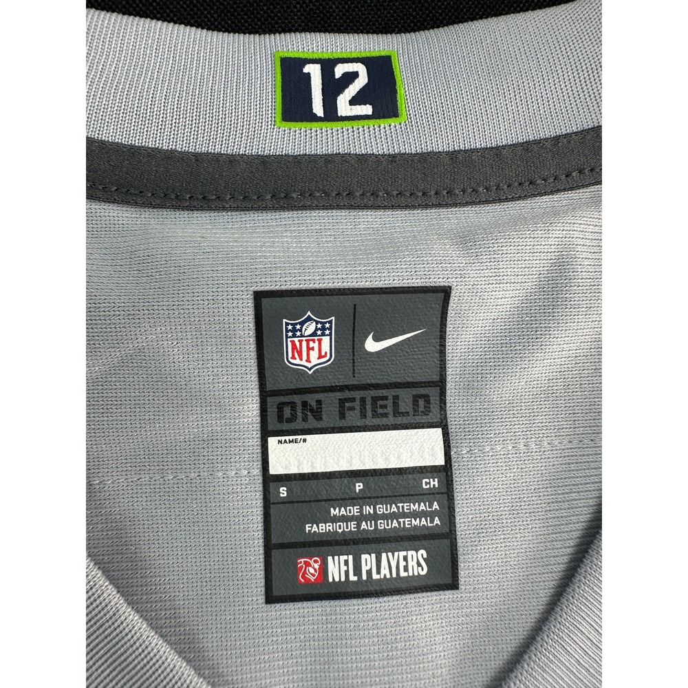 Nike Seattle Seahawks 12th Man Fan Jersey Womens Small Wolf Grey NFL On Field - Picture 3 of 6